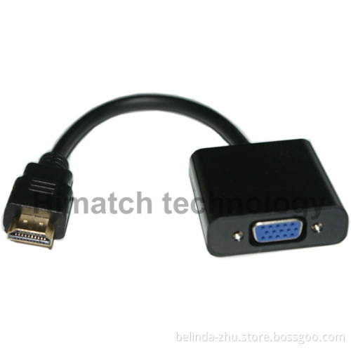 1080P HDMI to VGA Convertor Adapter Cable with Chipset Male to Female for PC DVD HDTV